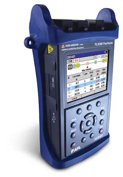 OTDR and optical loss test set's new display key for ID'ing connectors, plus fiber splices, ends, macrobends, splitters OTDR and optical loss test set's new display key for ID'ing connectors, plus fiber splices, ends, macrobends, splitters