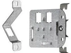 Leviton's QuickPort In-Wall (left) and In-Ceiling (right) Brackets support LAN connections for IP devices in environments where traditional wallplates are not practical. The company says use of the plates enables a permanent link, which is a more-reliable connection than direct-connect plugs. Leviton's QuickPort In-Wall (left) and In-Ceiling (right) Brackets support LAN connections for IP devices in environments where traditional wallplates are not practical. The company says use of the plates enables a permanent link, which is a more-reliable connection than direct-connect plugs.