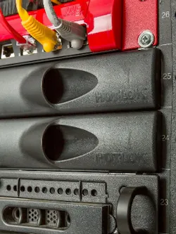 The HotLok 1U blanking panel from Upsite Technologies is now available in a 23-inch width along with the original 19-inch width. The HotLok 1U blanking panel from Upsite Technologies is now available in a 23-inch width along with the original 19-inch width.