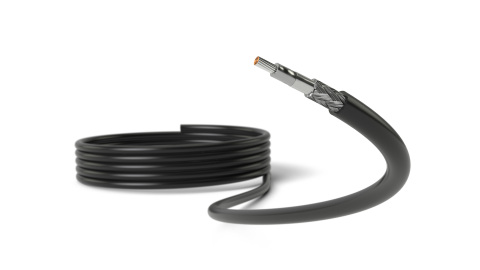 Quasi-piezoelectric coaxial cable's embedded smart electronics enables IoT applications
