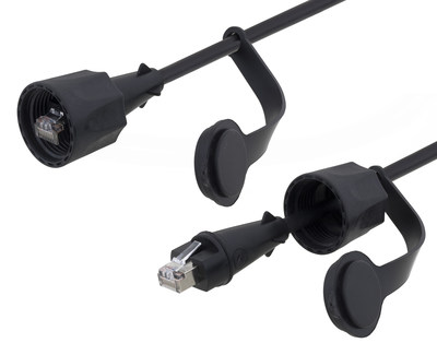 L-com adds IP67 Category 5e/6 dual-use waterproof Ethernet cables
