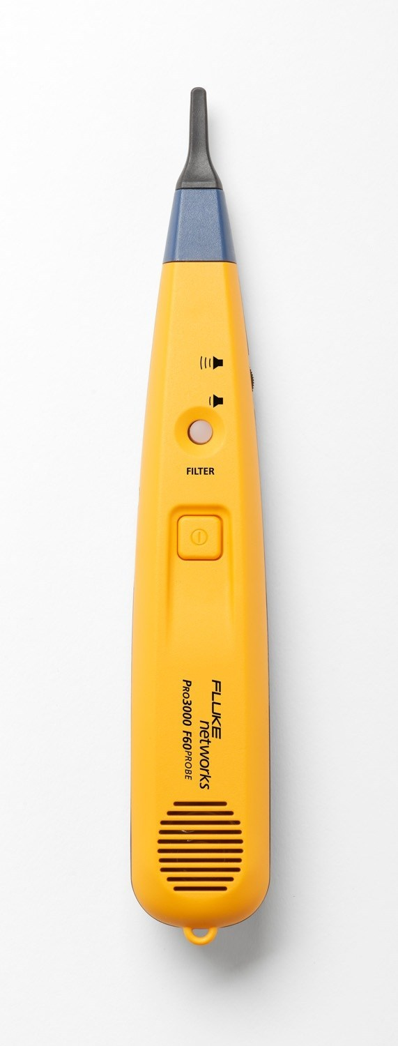 Fluke Networks' Pro3000F Filtered Probe removes 50/60 Hz signal interference for clearer tracing of communications cabling amid power, lighting infrastrucure