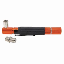 The Pocket Continuity Tester for Coaxial Cable from Klein Tools enables simple tracing, and also features visual LED and audible indicators. The Pocket Continuity Tester for Coaxial Cable from Klein Tools enables simple tracing, and also features visual LED and audible indicators.