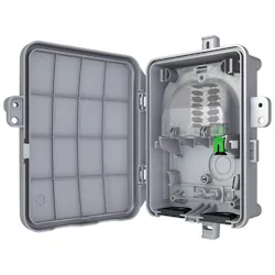 The OptiNID Duo enclosure is available with two different base cable entry options -- either a pair of U-shaped “drop-in” style grommets, or two half-inch ports allowing for a variety of different entry accessories. The OptiNID Duo enclosure is available with two different base cable entry options -- either a pair of U-shaped “drop-in” style grommets, or two half-inch ports allowing for a variety of different entry accessories.