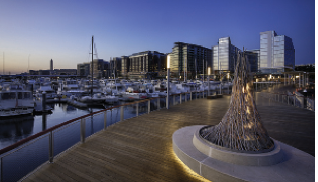 Vision Technologies designed, installed, and commissioned a unified WiFi and passive optical LAN system for The Wharf, a $2.5-billion mixed-use property developed by Hoffman-Madison Waterfront. The Wharf opened in October 2017.