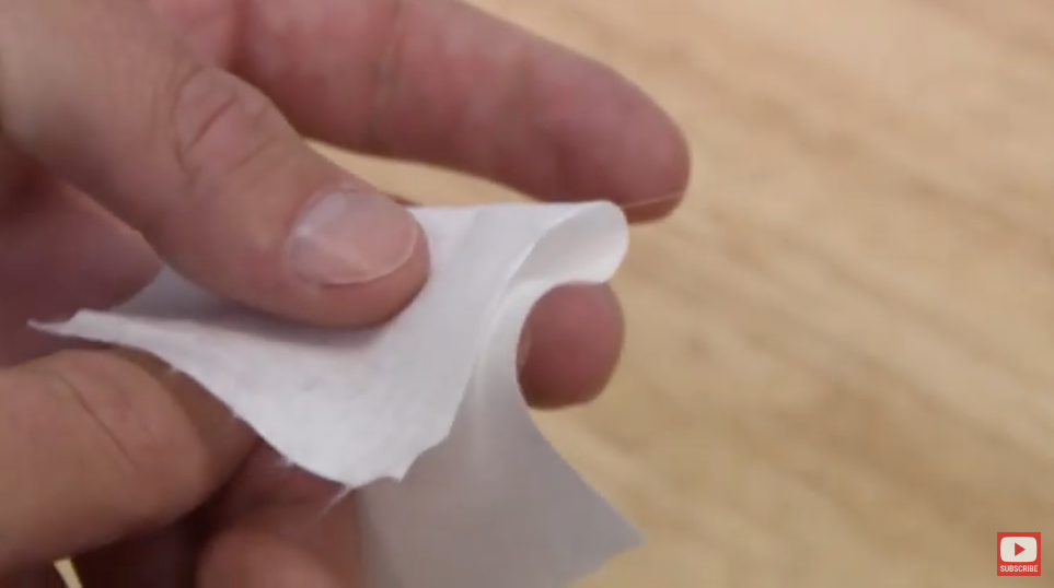 When you hear the fiber squeak, it is clean.