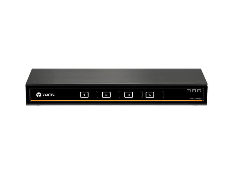 Shown: The Vertiv Cybex SC900 Series Secure Desktop KVM Switch