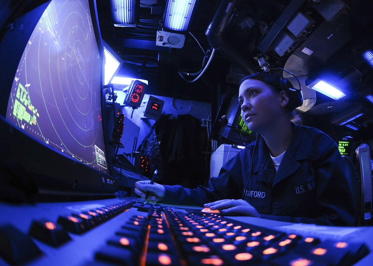 U.S. Navy radar technician