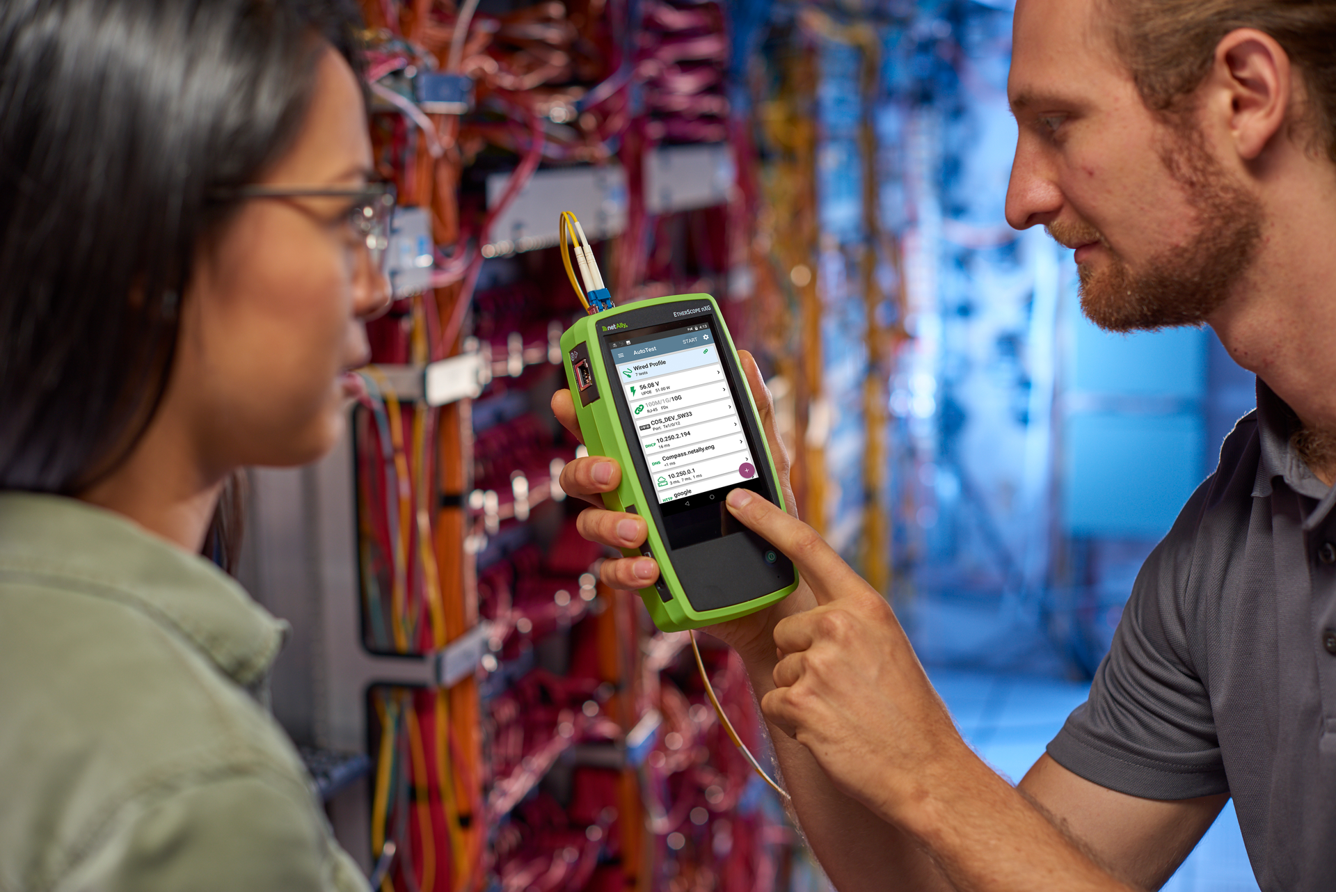 NetAlly's EtherScope nXG conducts tests for oversubscribed WiFi channels, as well as analyzing WiFi channel use.