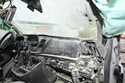 Shown here is the damage done to a Verizon utility van on January 31, 2024, when the driver of another vehicle threw an incendiary device into the van during a road-rage incident in Brooklyn, NY. Photo credit: U.S. Attorney's Office for the Eastern District of New York Shown here is the damage done to a Verizon utility van on January 31, 2024, when the driver of another vehicle threw an incendiary device into the van during a road-rage incident in Brooklyn, NY. Photo credit: U.S. Attorney's Office for the Eastern District of New York