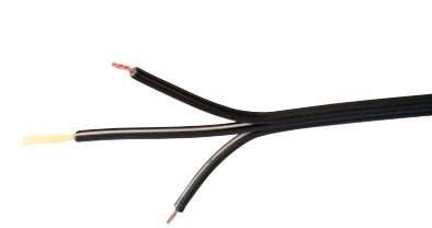 Each hybrid cable that is part of CommScope's FiberREACH system combines multimode or singlemode fiber with low-voltage copper conductors in a flexible cable that fits inside a conduit.