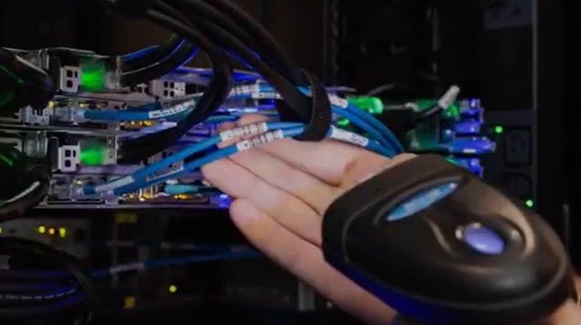 Panduit RapidID Scanner In Use