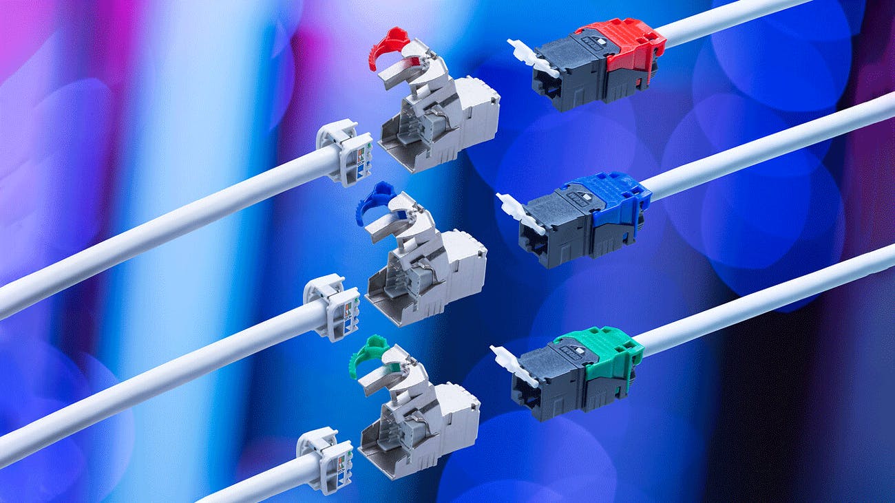Harmonized designs eliminate the need for additional adapters for mounting in network outlets and patch panels.