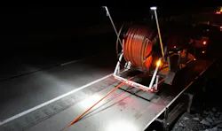 Delivered on 10,000-foot reels, Dura-Line’s FuturePath 8-way 16/12-mm microduct conduit’s diameter of less than an inch made installation quick and easy. Its multiple pathways also make it possible to add fiber in the future without additional construction costs. Delivered on 10,000-foot reels, Dura-Line’s FuturePath 8-way 16/12-mm microduct conduit’s diameter of less than an inch made installation quick and easy. Its multiple pathways also make it possible to add fiber in the future without additional construction costs.