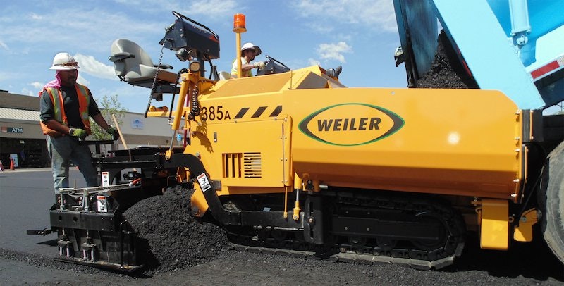 Weiler P385A asphalt paver