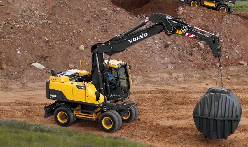 Volvo EW180D wheeled excavator