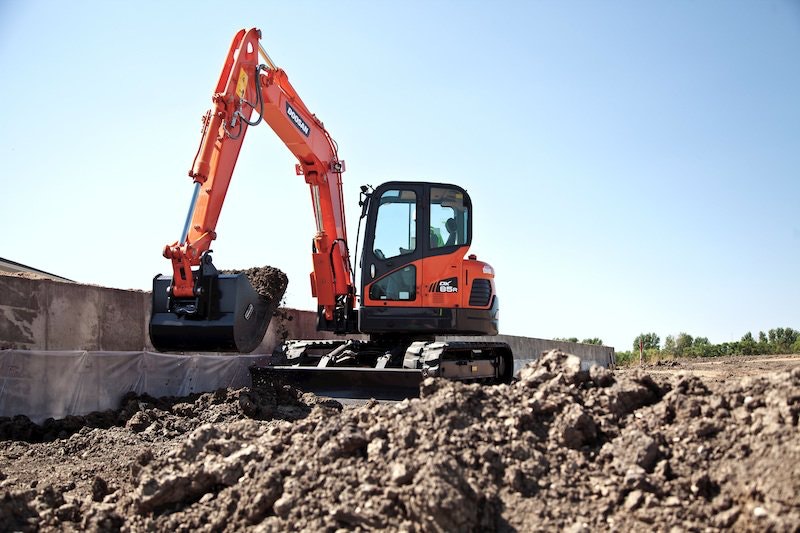 Doosan DX85R-3 excavator