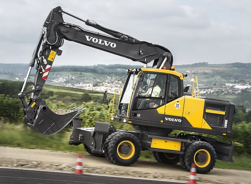 Volvo_EW180E wheeled excavator