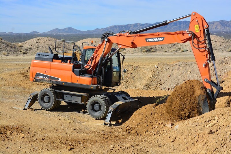 Doosan DX210W-5 wheeled excavator