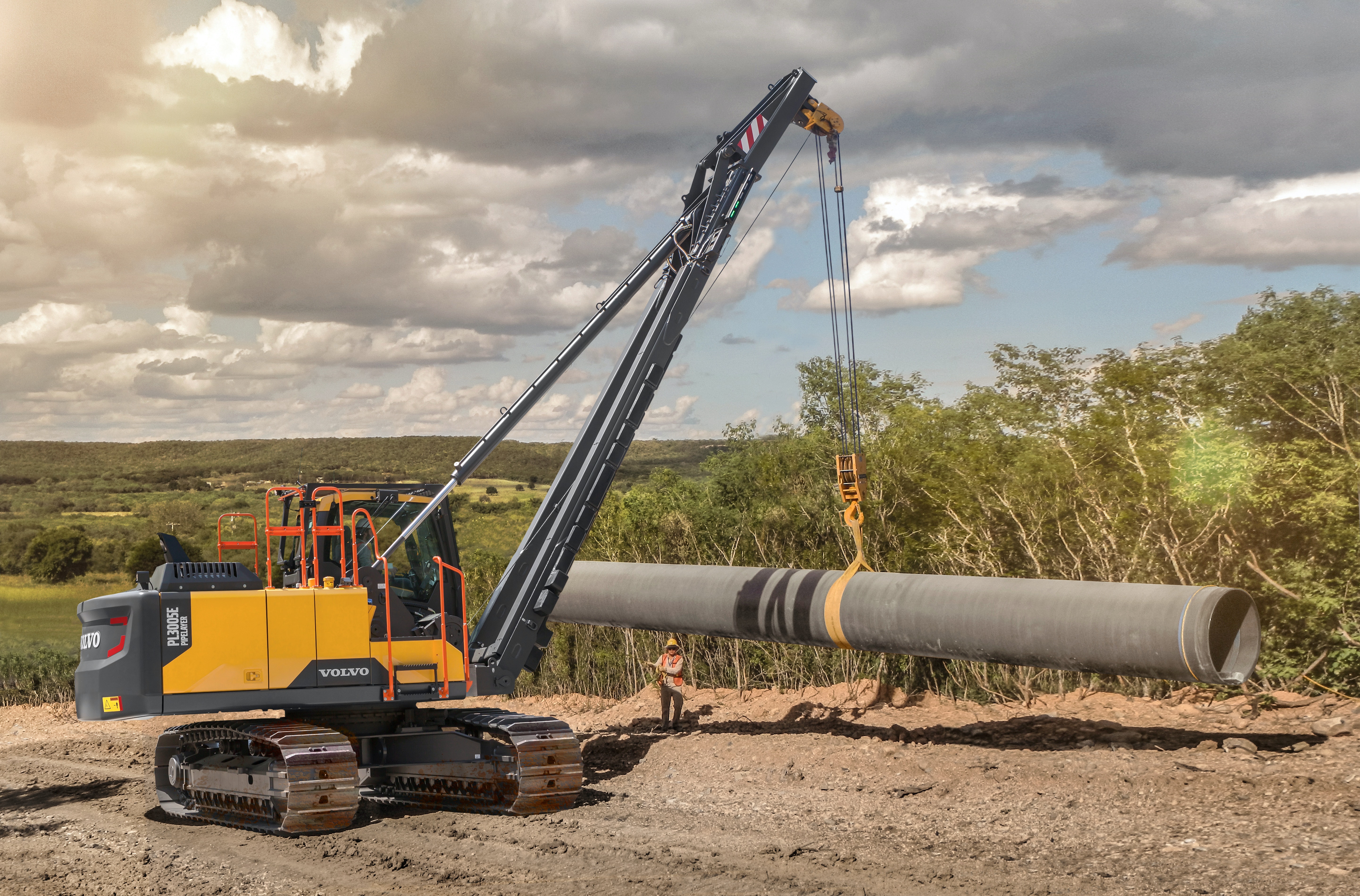 Volvo_PL3005E pipe layer