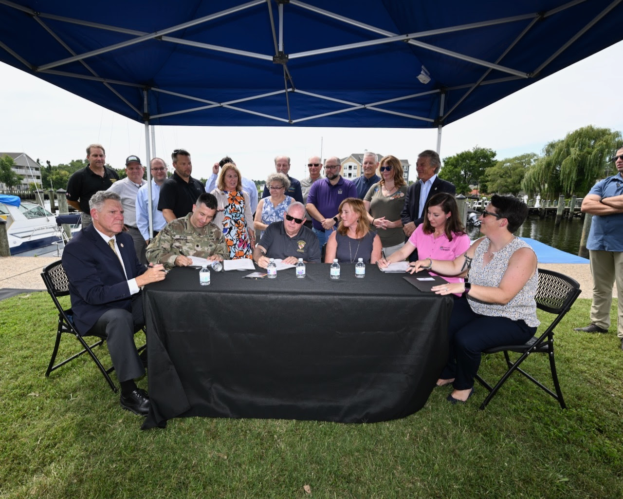 Governor Hogan was joined at the ceremony by leaders of the Army Corps of Engineers, U.S. Fish and Wildlife Service, Wicomico County, and the City of Salisbury.