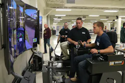 Students had the opportunity to operate simulators while competing at the WPCC Construction Rodeo Trades Competition. Students had the opportunity to operate simulators while competing at the WPCC Construction Rodeo Trades Competition.