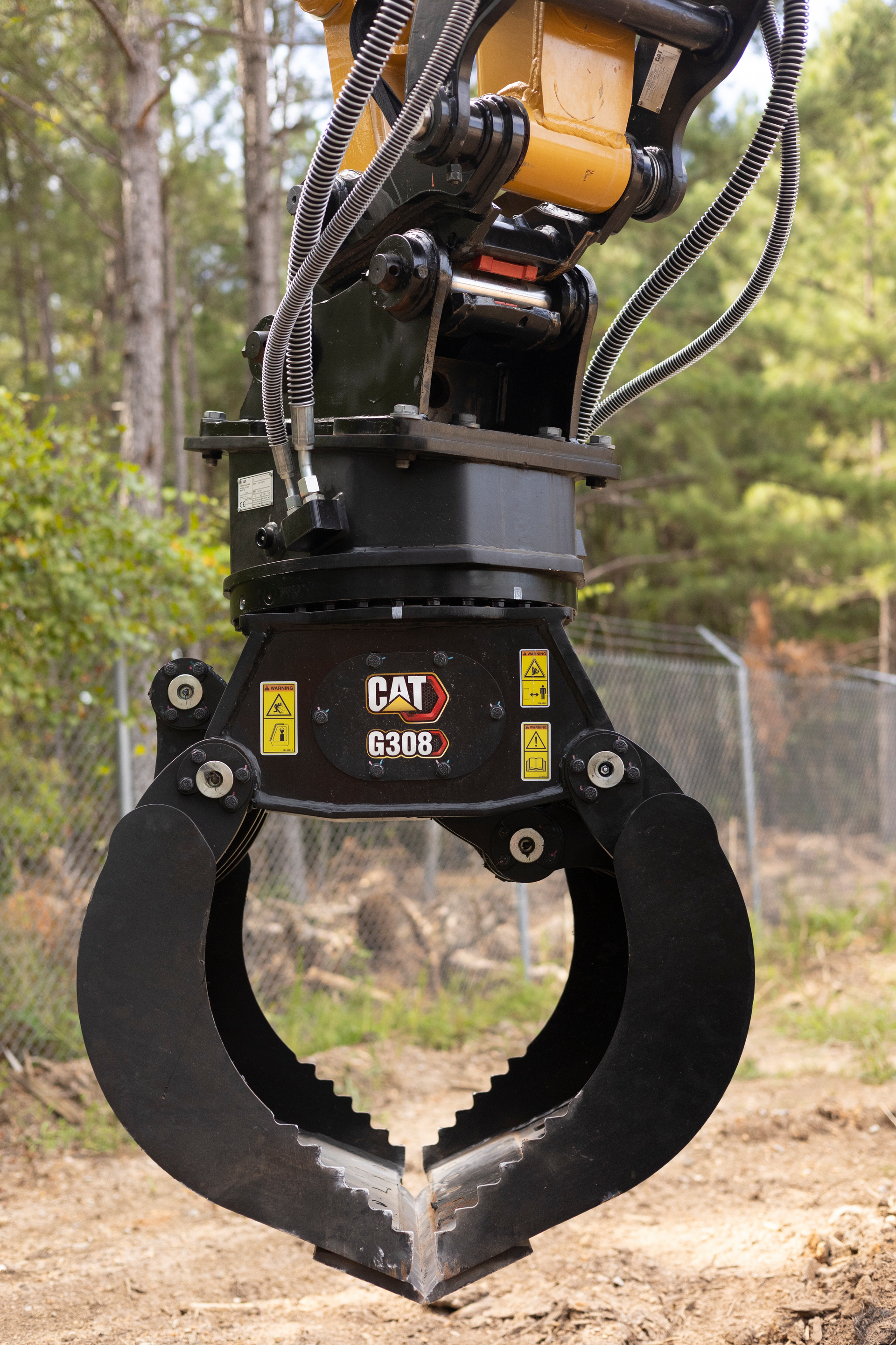 Cat G308 grapple.