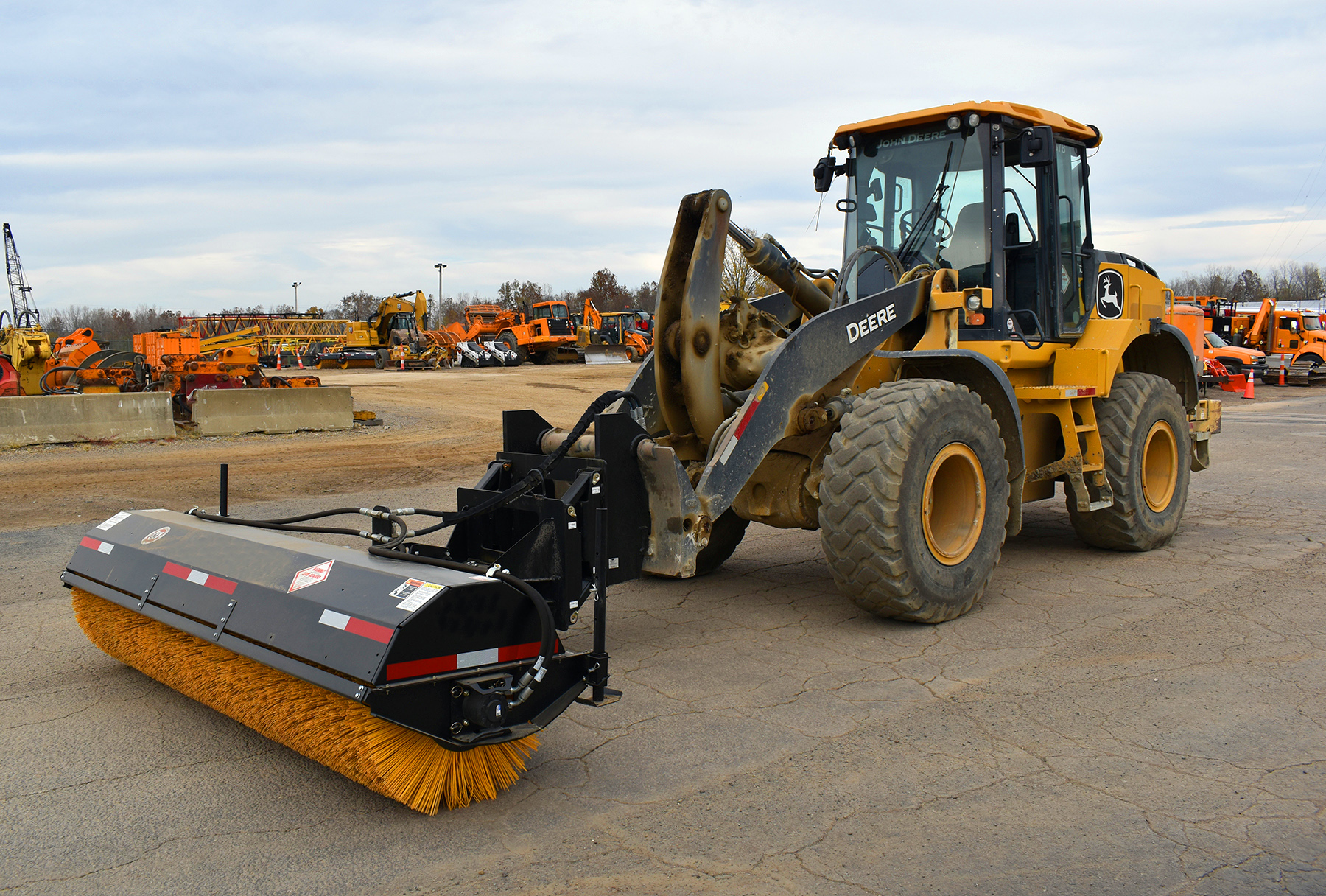 W B Wheel Loader Angle Broom 643992f5c0dd4
