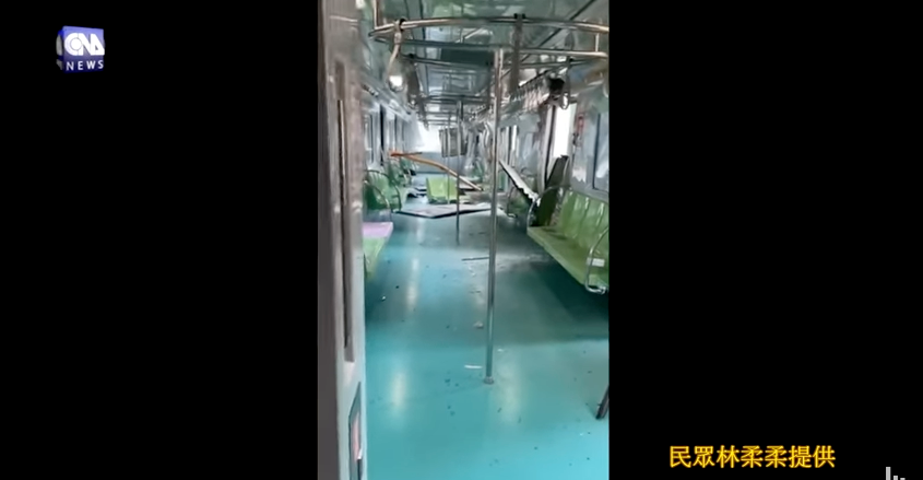 Screen shot of video posted by CNA.