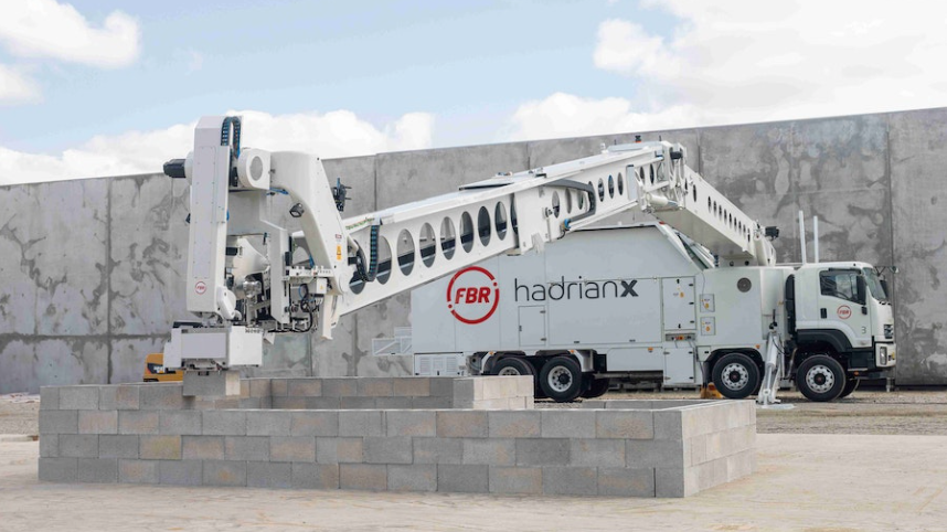 Hadrian X Truck Mounted Brick Laying Robot