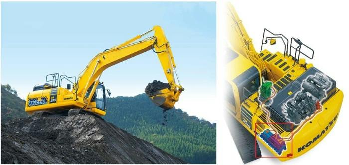 Komatsu hybrid excavator