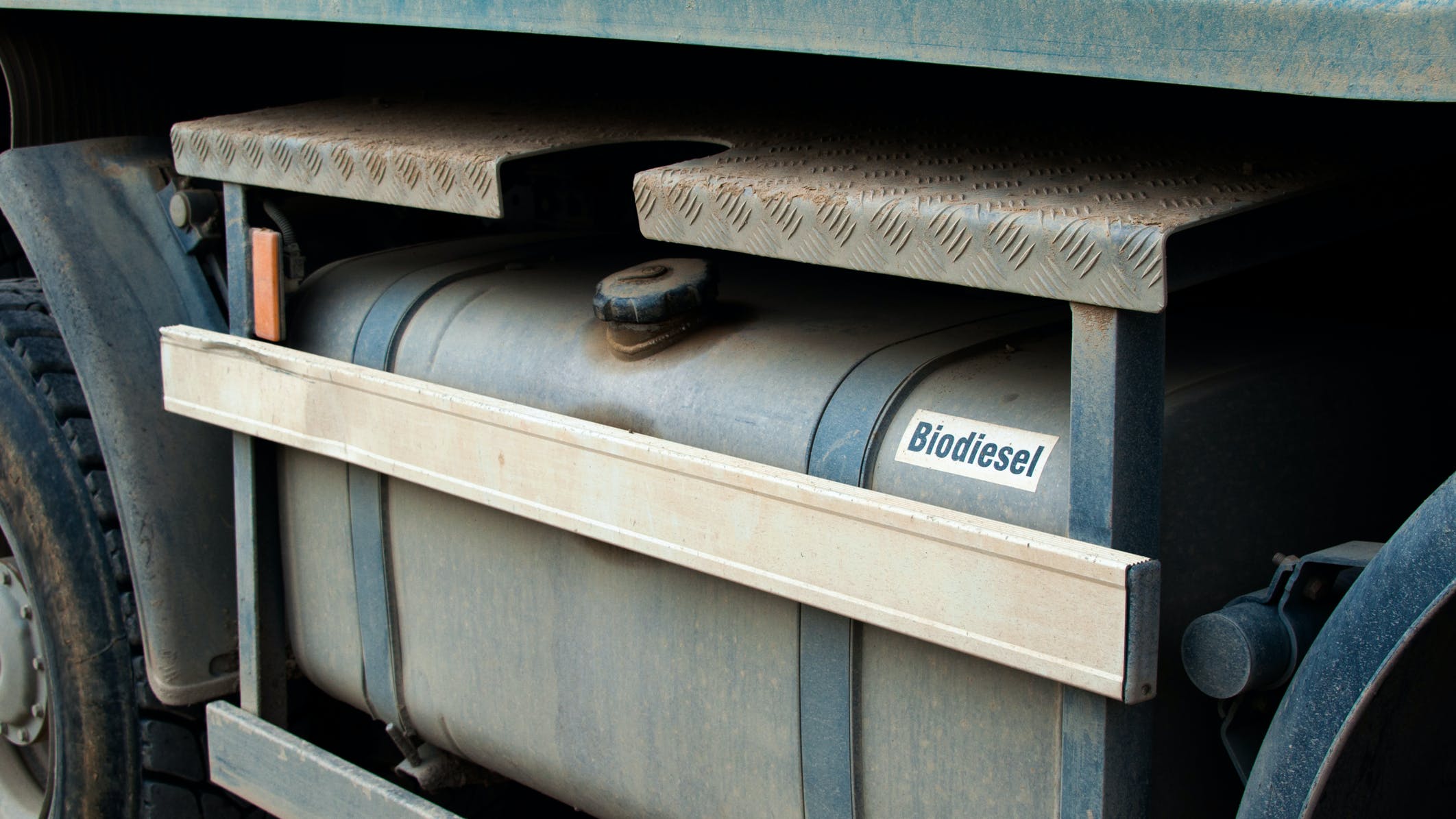 A Tank For Biodiesel Mounted On A Machine