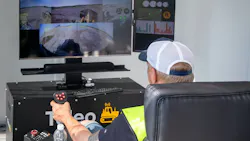 A command center for semi-autonomous operation. Teleo has dozers, loaders and other equipment operating on job sites around the country. A command center for semi-autonomous operation. Teleo has dozers, loaders and other equipment operating on job sites around the country.