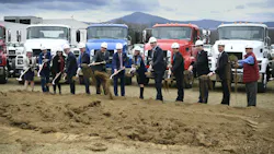Virginia Gov. Glenn Youngkin and First Lady Suzanne S. Youngkin join Mack executives and local officials during the groundbreaking ceremony. Virginia Gov. Glenn Youngkin and First Lady Suzanne S. Youngkin join Mack executives and local officials during the groundbreaking ceremony.