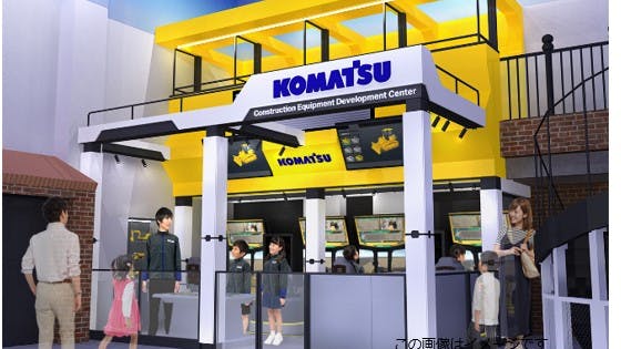 Children visiting the pavilion will develop excavators and dozers.