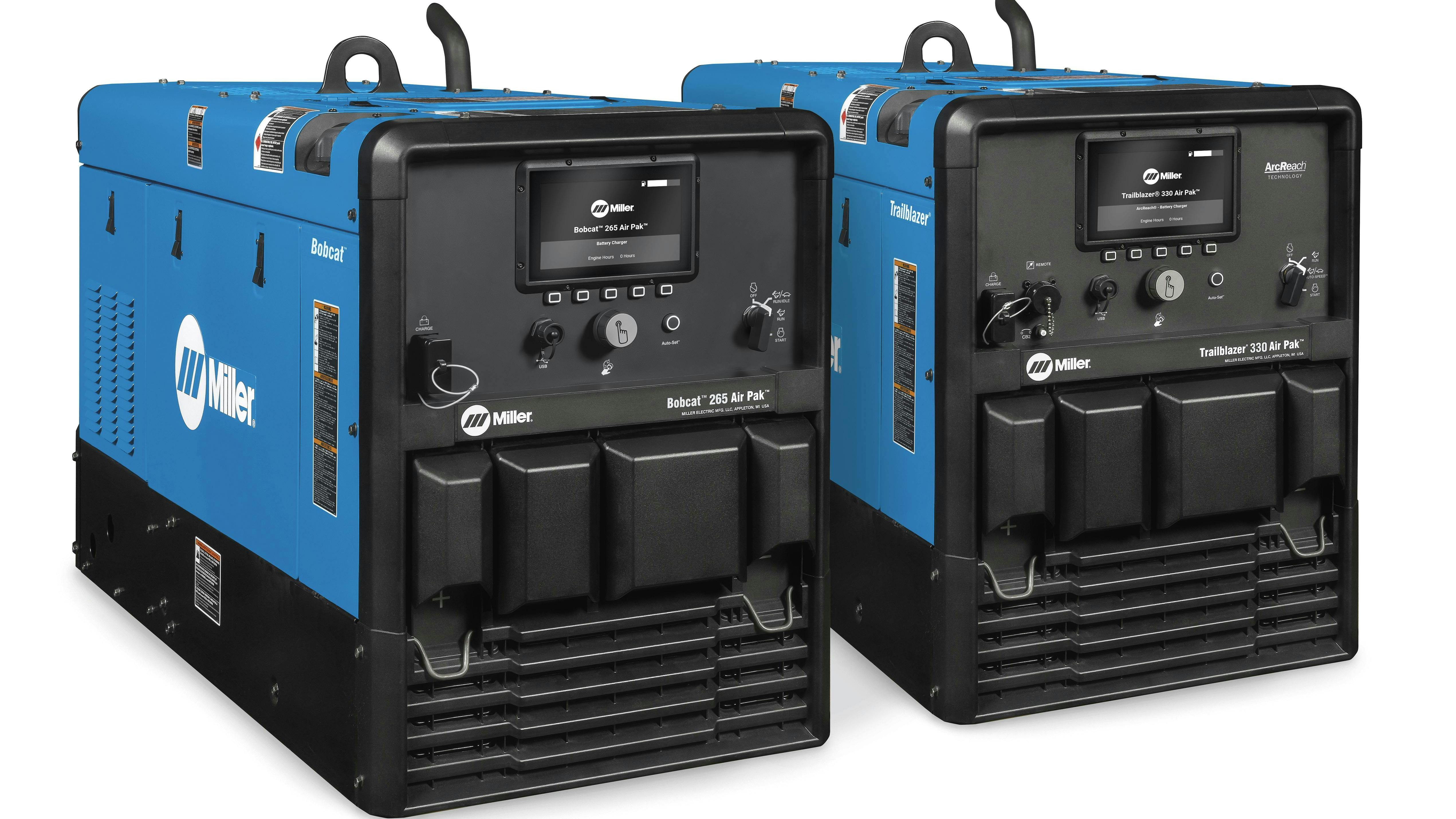 Bobcat 265 (left) and Trailblazer 330 Air Paks.