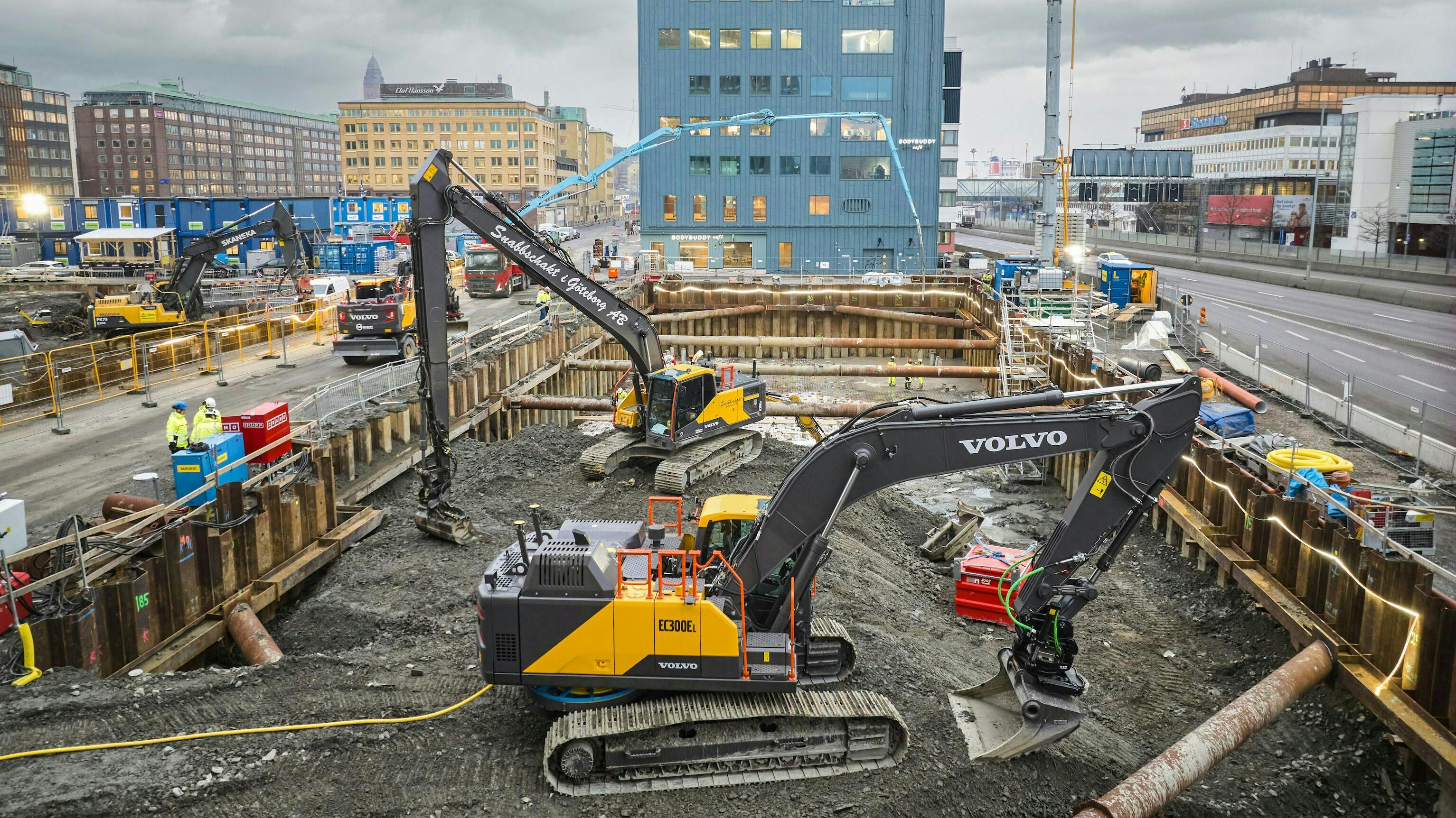 Volvo CE&rsquo;s 30-ton grid-connected electric excavator formed part of the Electric Worksite tests.