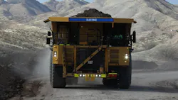 Caterpillar haul truck powered by batteries Caterpillar haul truck powered by batteries