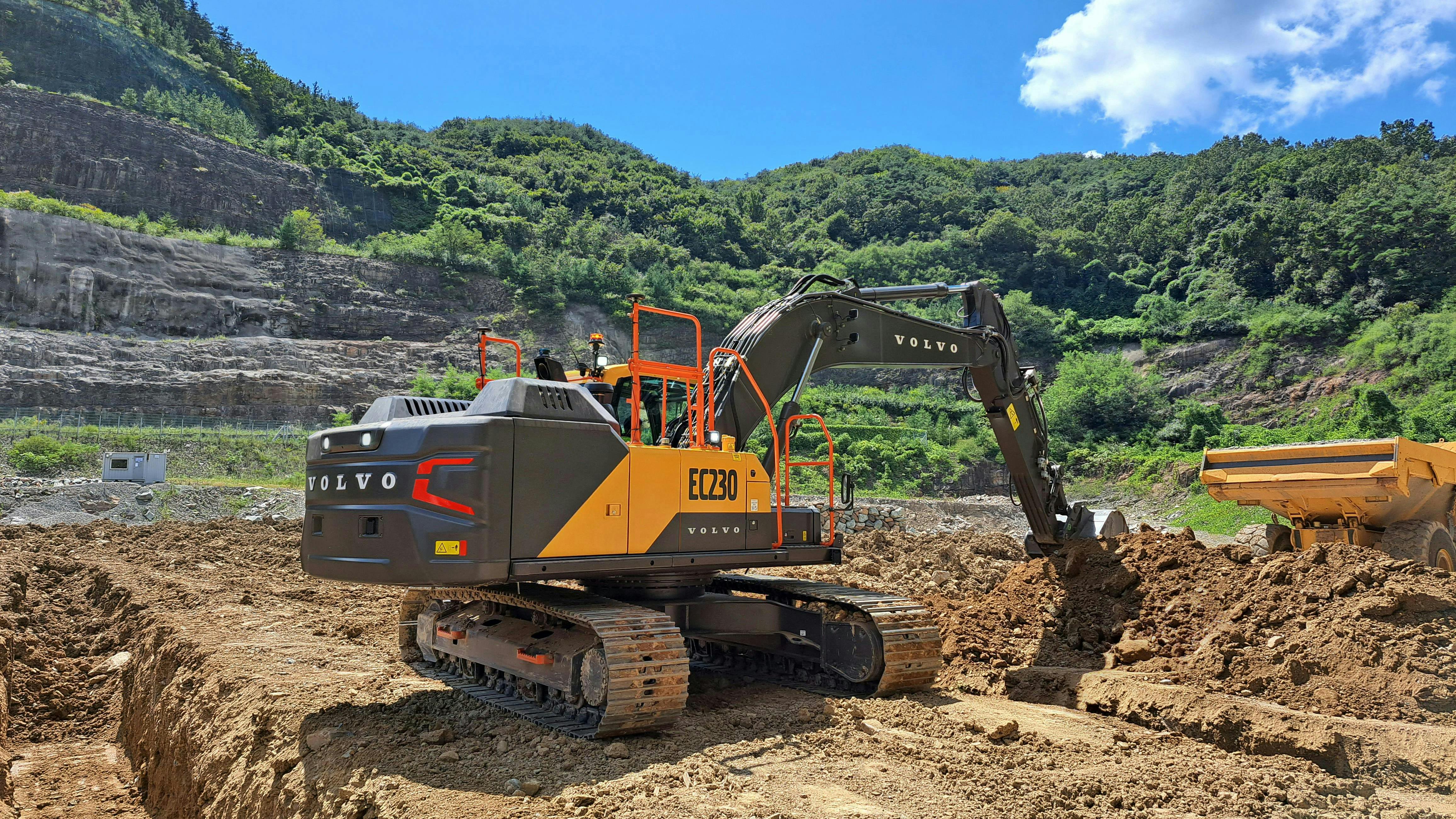 Volvo EC230 excavator is one of six included in the series updates.