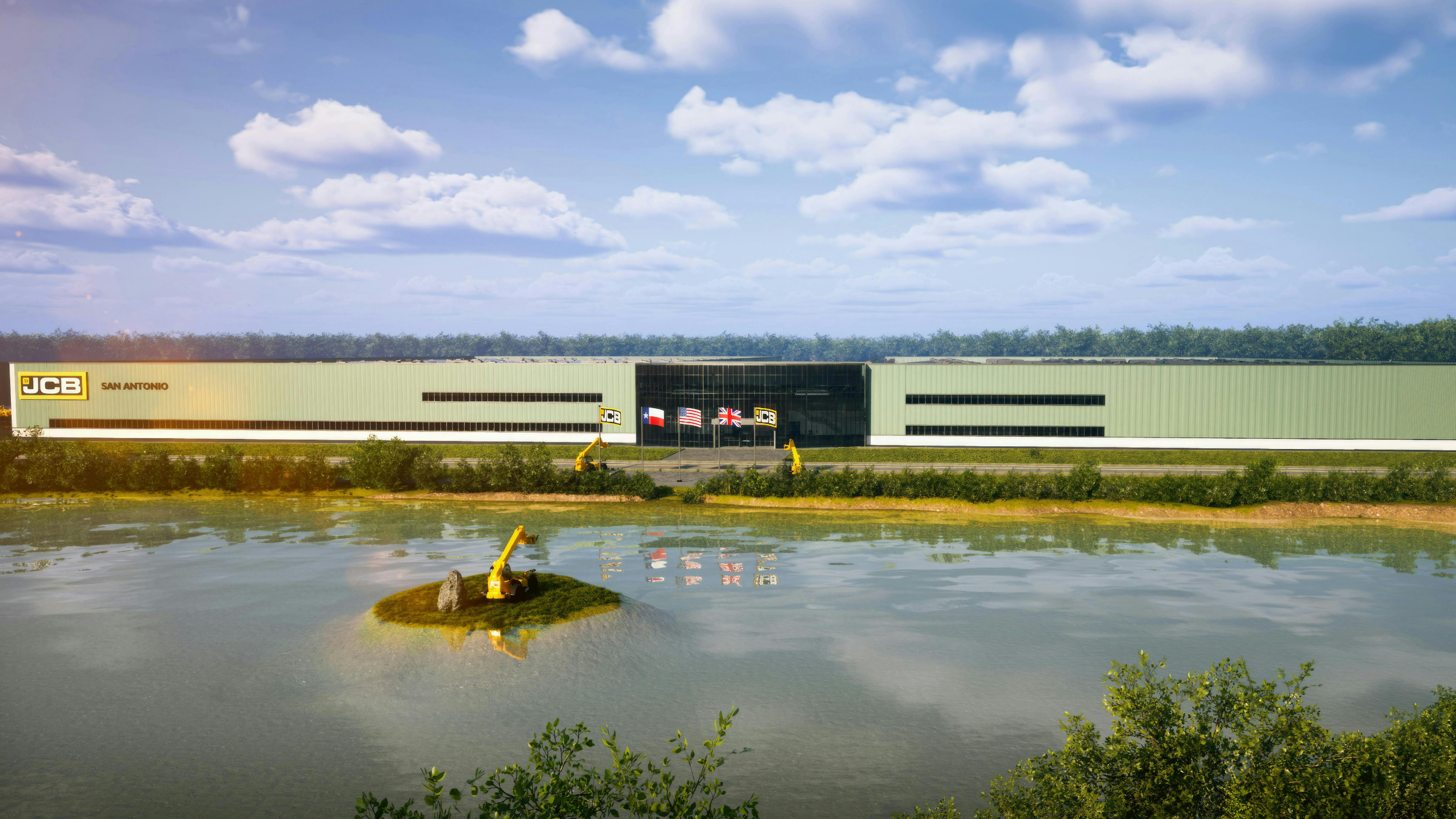 This visualization depicts the 720,000-square-foot facility to be built in San Antonio, Texas.