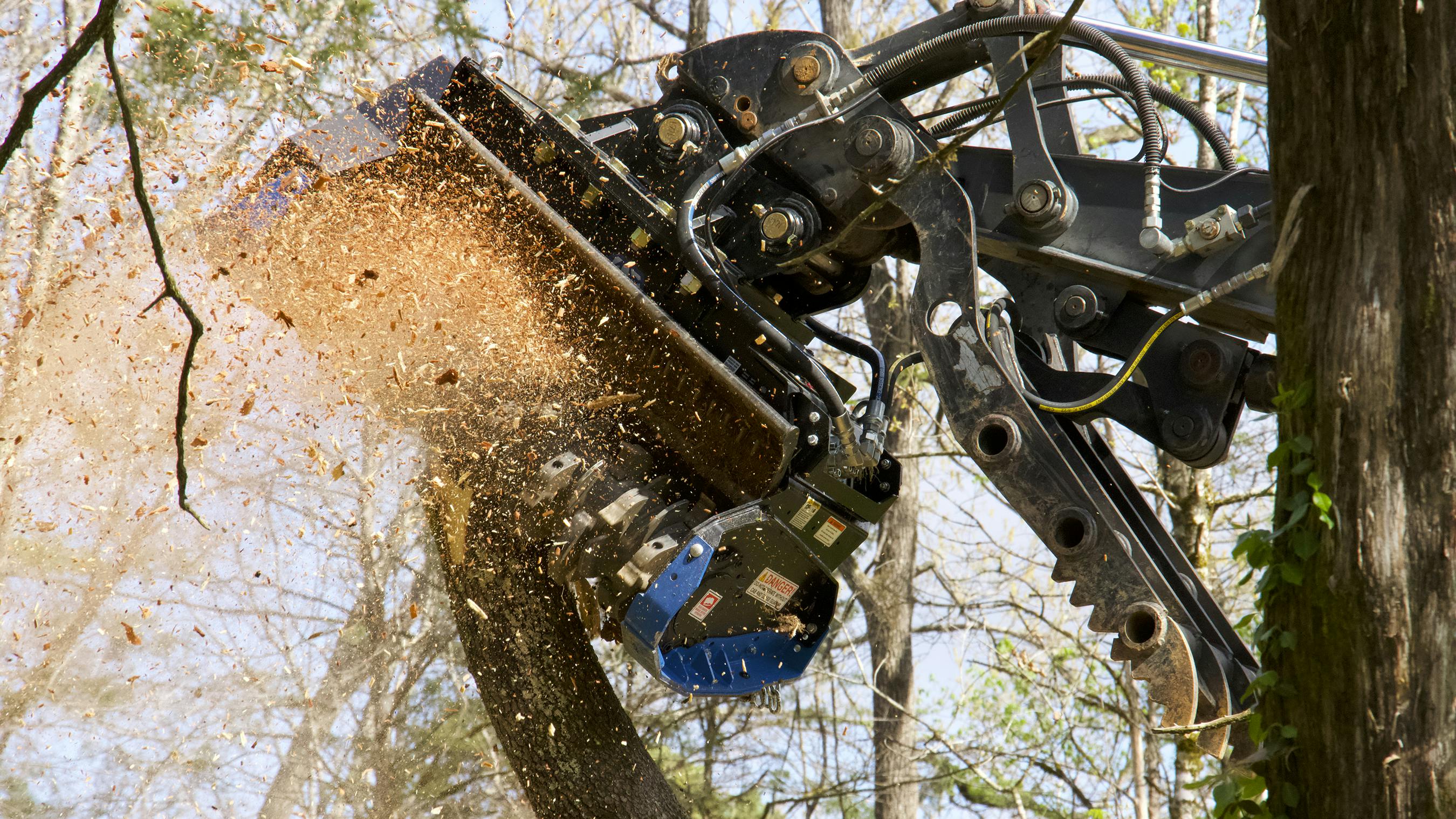 Blue diamond drum mulcher
