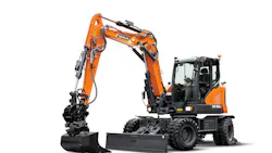 Develon DX100W-7 Wheeled Excavator Develon DX100W-7 Wheeled Excavator