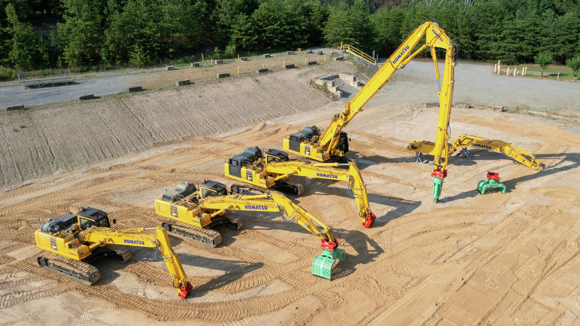 Komatsu's family of demolition excavators is now available to North American customers.