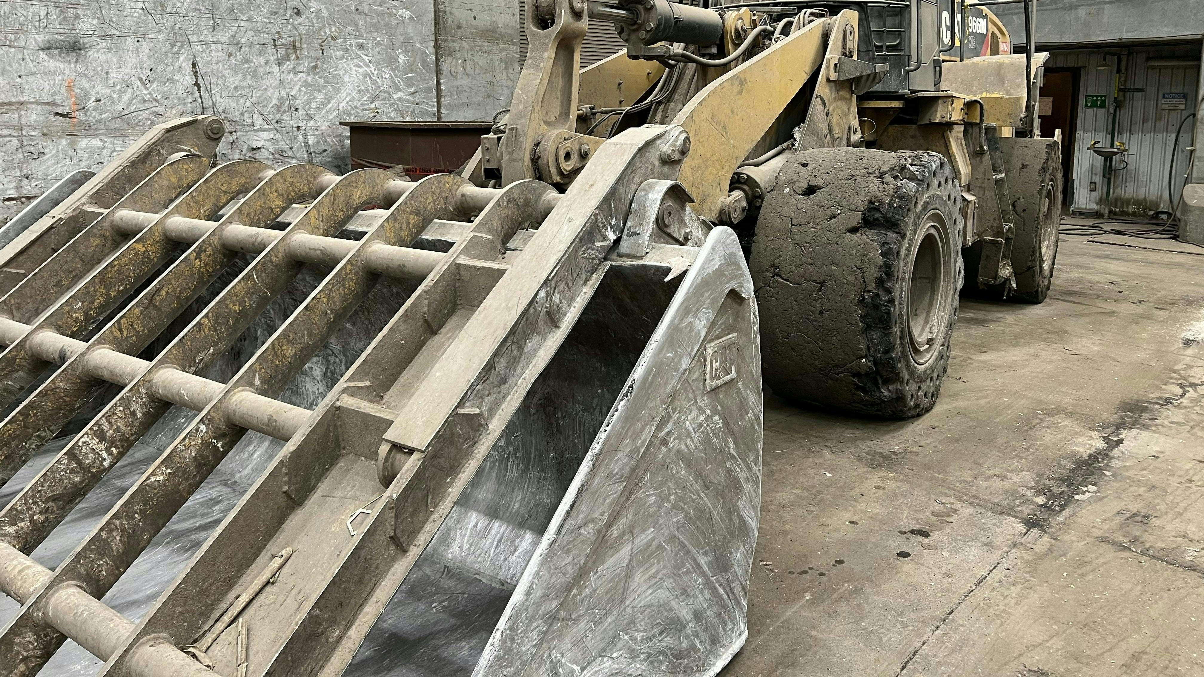 Large buckets (and cab guards) can present unique visibility problems.