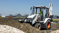 Bobcat's B760 is its first entry into the backhoe loader market. Bobcat's B760 is its first entry into the backhoe loader market.