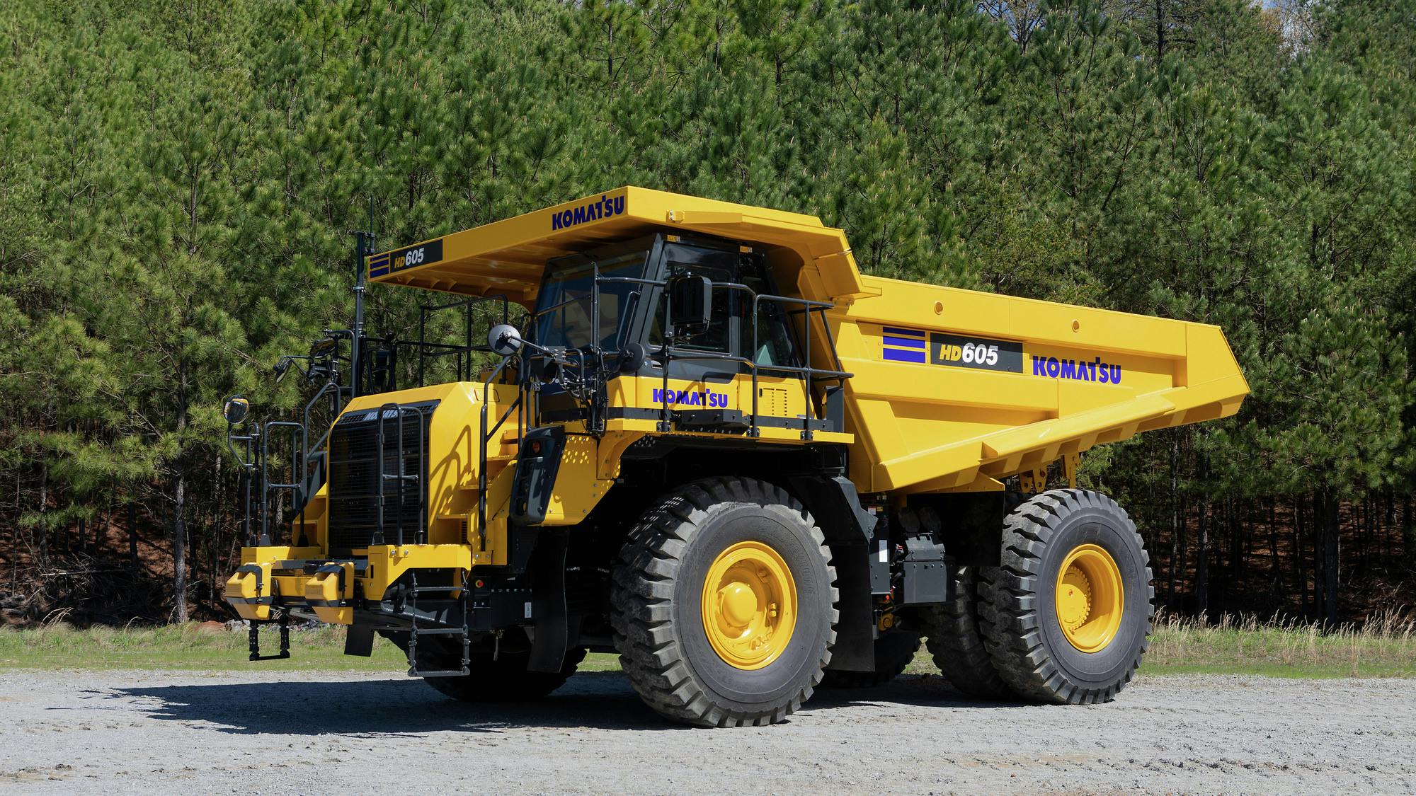Komatsu HD605-10 is a 70-ton haul truck.