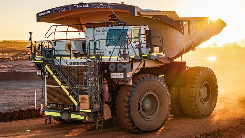 Liebherr&rsquo;s Autonomous Haulage Solution, Fleet Management System, and Machine Guidance System are part of the IoMine portfolio.