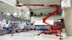 CMC 65L work platform has a basket load capacity of 507 pounds. CMC 65L work platform has a basket load capacity of 507 pounds.