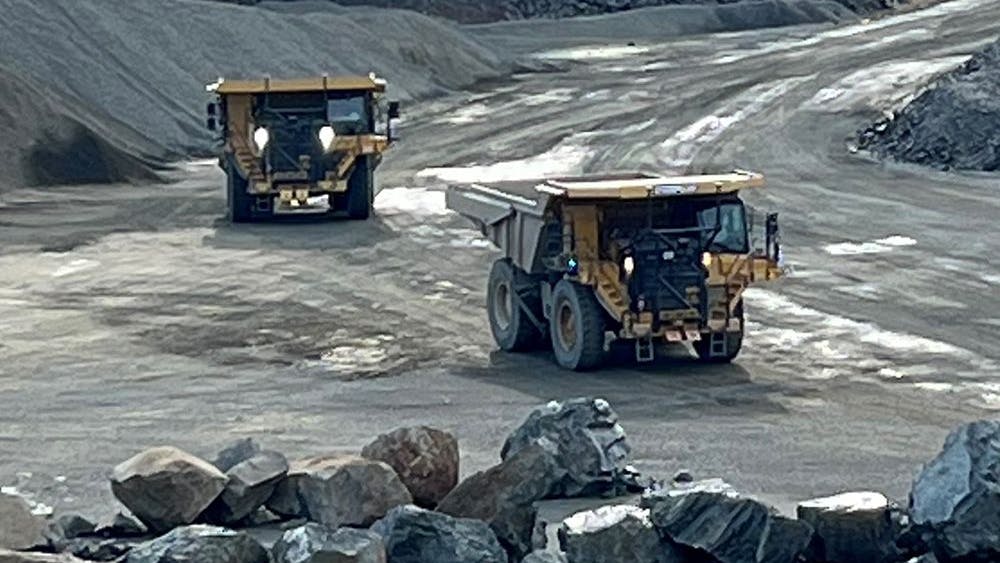 Caterpillar Autonomous Cat 777 Off-Highway Truck at Luck Stone Quarry