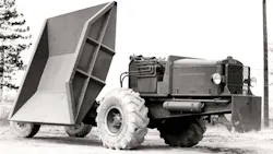 And how about a rear-steer side dump? It was converted in July 1940 from the 1MGT-W bottom dump. It too was unsuccessful and was scrapped in January 1941. And how about a rear-steer side dump? It was converted in July 1940 from the 1MGT-W bottom dump. It too was unsuccessful and was scrapped in January 1941.